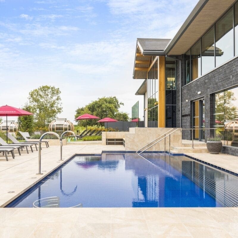 Outdoor pool at Carden park spa