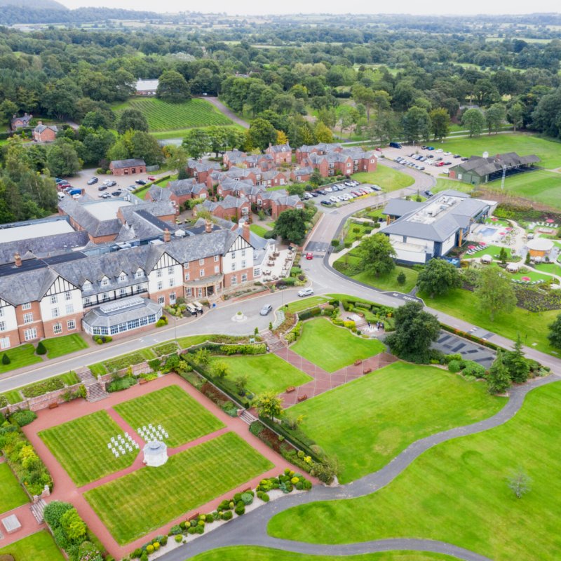 Carden park bird eye view