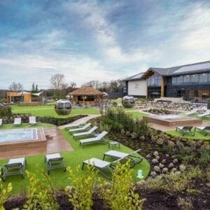 The outdoor area of The Spa at Carden