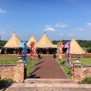 A tent for an event