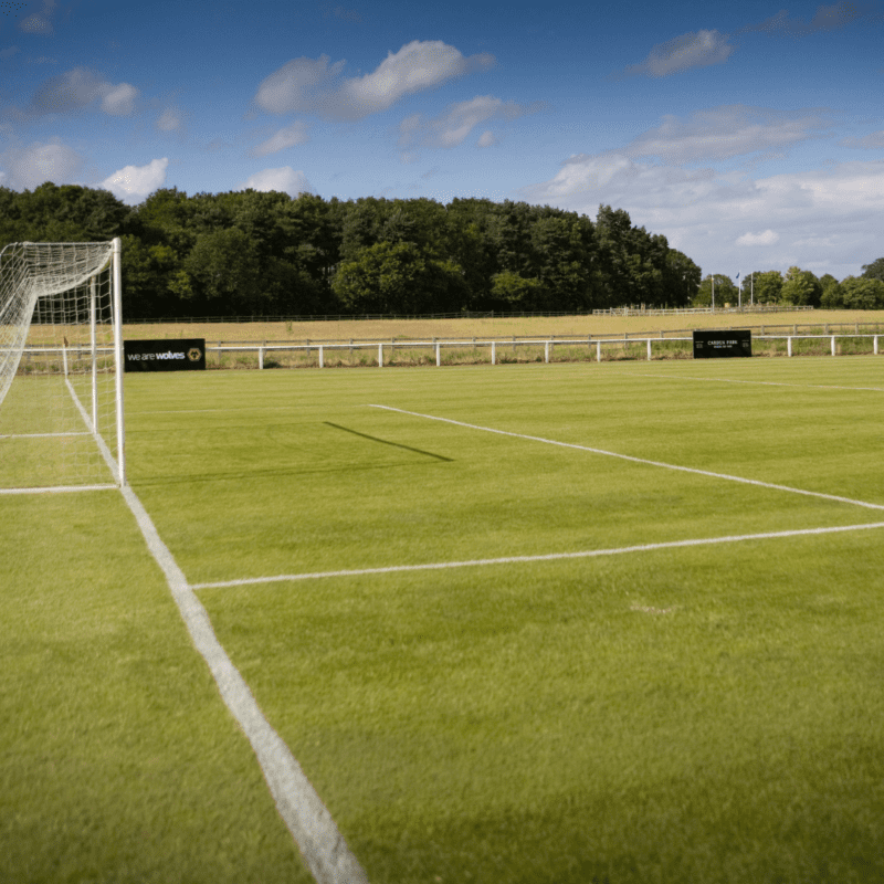 Outdoor football pitch