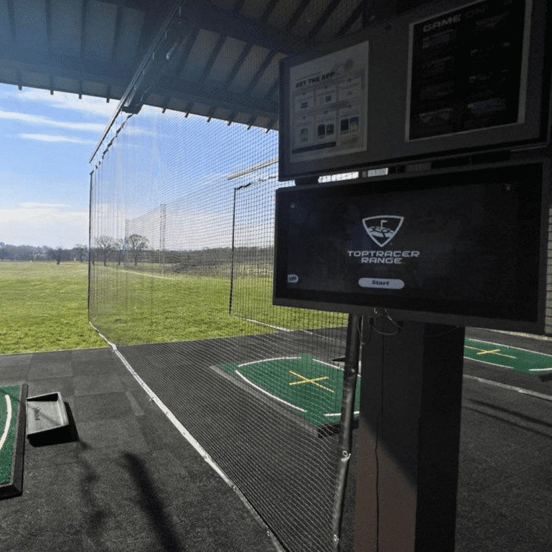 Top tracer screen in driving range