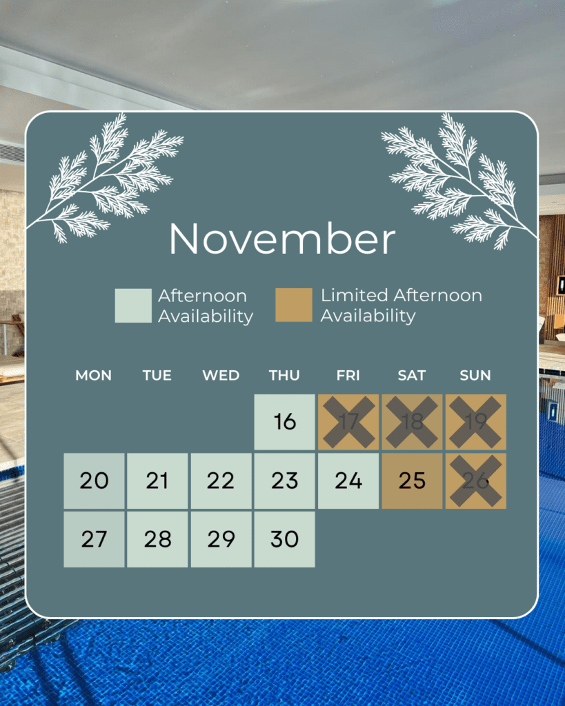 Spa Availability