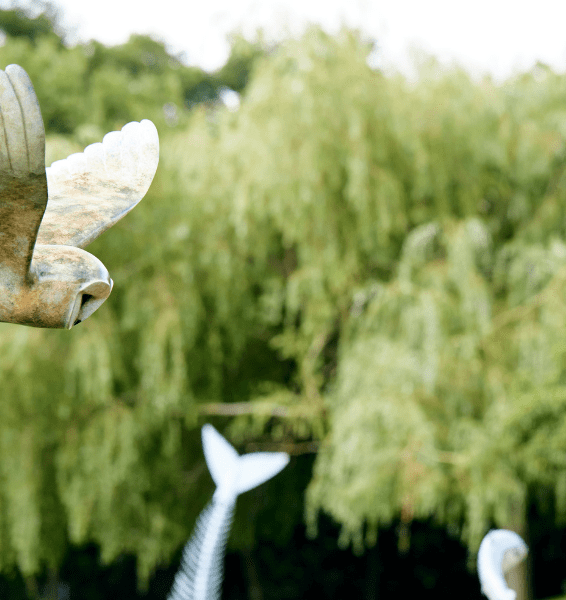 How can a sculpture improve your outdoor space?